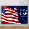 Yeele American Flag Backdrop 4th of July USA Independence Day Background for Photography Red White Striped Flags Blue Fireworks National Patriotic Day Party Newborn Baby Shower Background,10x8ft view 3
