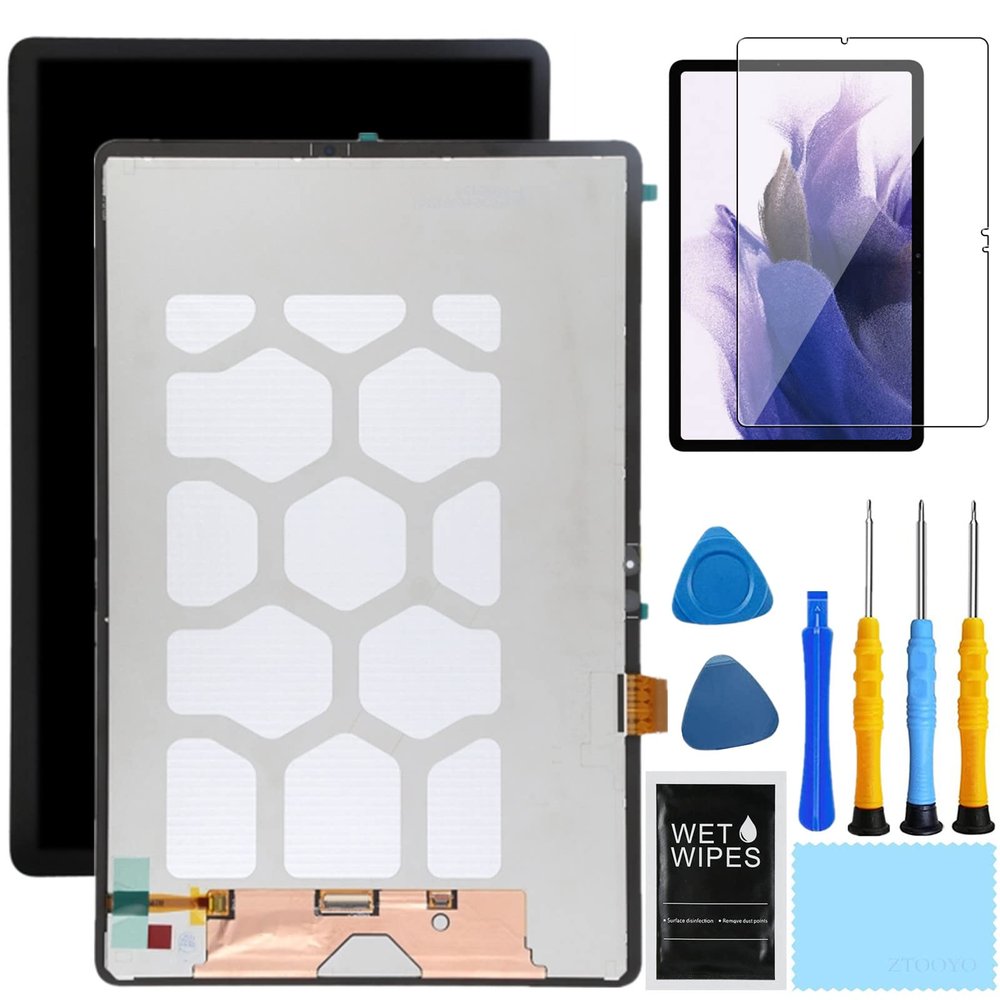ZTOOYO for Samsung Galaxy Tablet S7 FE Screen Replacement kit for Samsung Tab S7FE Replacement Screen SM-T730 T733 T735 T736 T737 T738 LCD Display Digitizer Touch Screen Assembly 12.4 inch Black