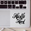 2 pcs Value | 3x4 inches | Fit All Size Laptop 13 14 15 16 17 Pack Hustle Hard Stickers Motivation Funny for Laptop, Vinyl Decals - Cute Artsy Eco Vinyl Decals for Computer, Scrapbook, Luggage view 1