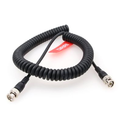 DRRI 1080p 3G HD-SD BNC to BNC Spring Video Cable 75ohm for RED Gemini/Steadicam Camera Monitor Transmitter