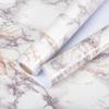 AbaBoorty Marble Contact Paper 206" x15.8" Light Brown Self Adhesive Peel Stick Wallpaper for Kitchen Countertop Cabinet Table Top Cover Desk Bathroom Waterproof Granite Texture Paper Vinyl Sticker view 1