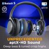 TREBLAB Z7 PRO - Hybrid Active Noise Canceling Headphones with Mic - 45H Playtime & USB-C Fast Charging, ANC Wireless Over Ear Bluetooth Headphones w/aptX, Stereo Sound, Touch Control (Grey) (Renewed) view 2