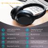 TREBLAB Z7 PRO - Hybrid Active Noise Canceling Headphones with Mic - 45H Playtime & USB-C Fast Charging, ANC Wireless Over Ear Bluetooth Headphones w/aptX, Stereo Sound, Touch Control (Grey) (Renewed) view 3