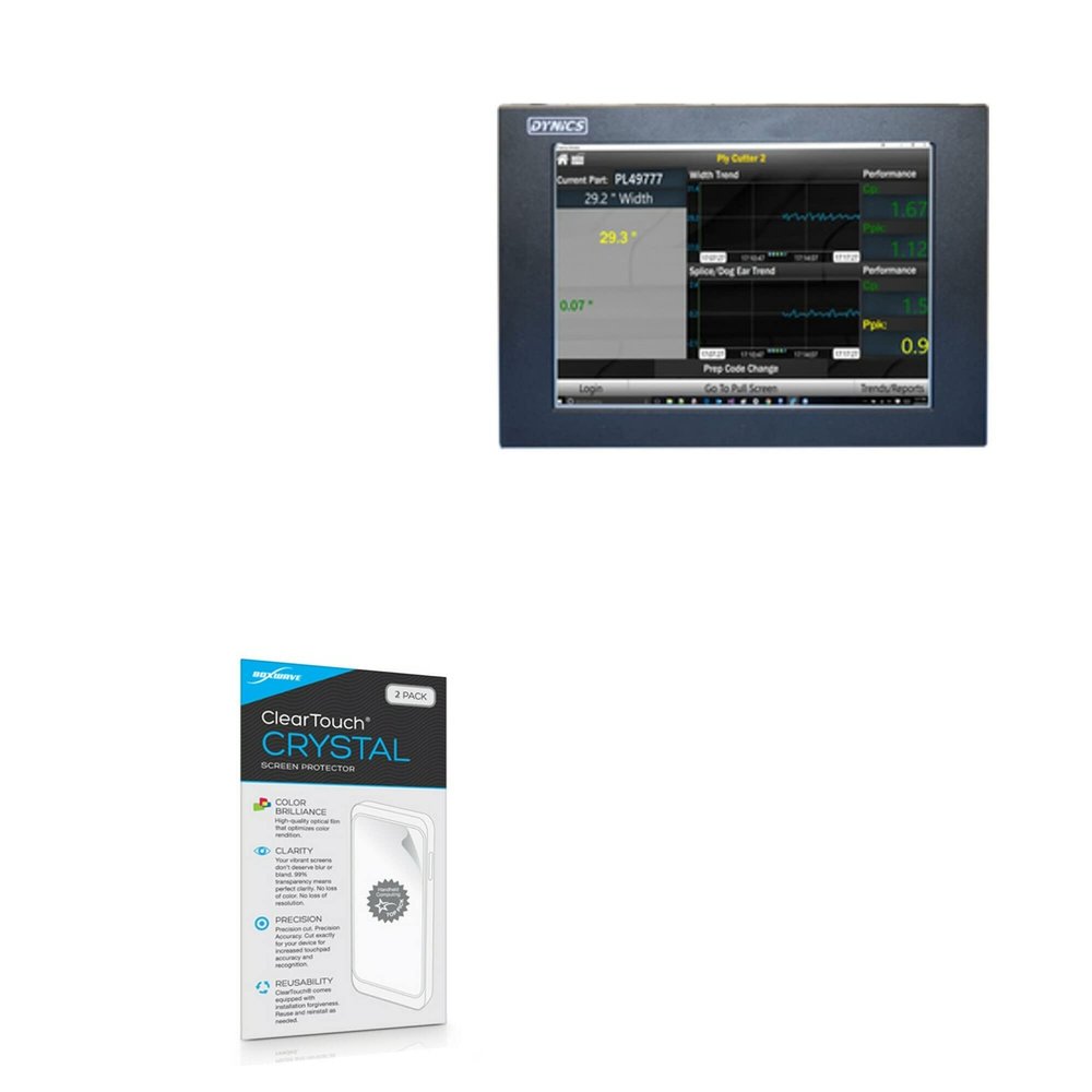 BoxWave Screen Protector Compatible with Dynics FX (12in) - ClearTouch Crystal (2-Pack), HD Film Skin - Shields from Scratches