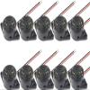 10 Pcs DC 3-24V 95 dB Electronic Buzzer Active Piezo Buzzer Alarm Sounder Continuous Sound Beep, Black view 1