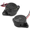 10 Pcs DC 3-24V 95 dB Electronic Buzzer Active Piezo Buzzer Alarm Sounder Continuous Sound Beep, Black view 2