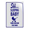 Custom Industrial Decals Vertical Vinyl Stickers Shh Sleeping Baby Boy Sign Facility Industrial Safety Sign Label Personalized Text Here 9x12Inches Personalized Text Here view 1