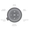 COOLBUDS True Wireless Bluetooth Speaker | Portable Speaker w/Rainbow Design, Soft Mesh Grill | Wireless Speaker Phone | FM Radio, USB, TF Card Input | Easy Control Buttons | Rechargeable (Round) view 3