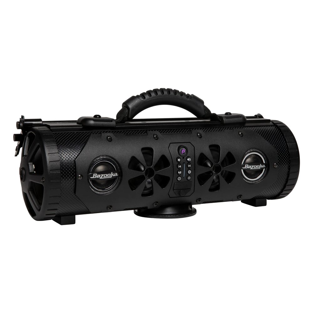 Bazooka Party Bar Mini | Portable Bluetooth IP66 Waterproof Speaker | RGB Lights | Party Button Pairing | Up to 70 HRS Battery Life | 6 Marine Grade Speakers | Black | BPB16-G3-BAT