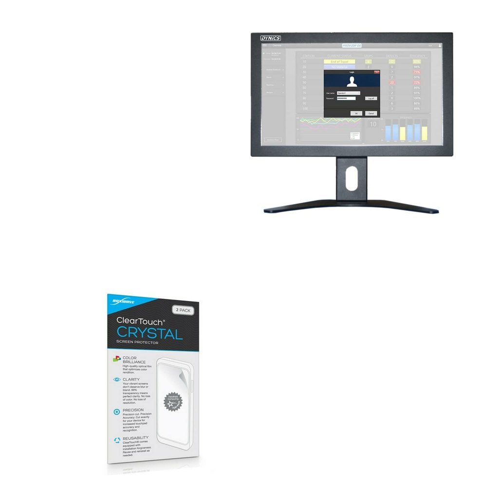 BoxWave Screen Protector Compatible with Dynics BBK (18.5in) - ClearTouch Crystal (2-Pack), HD Film Skin - Shields from Scratches