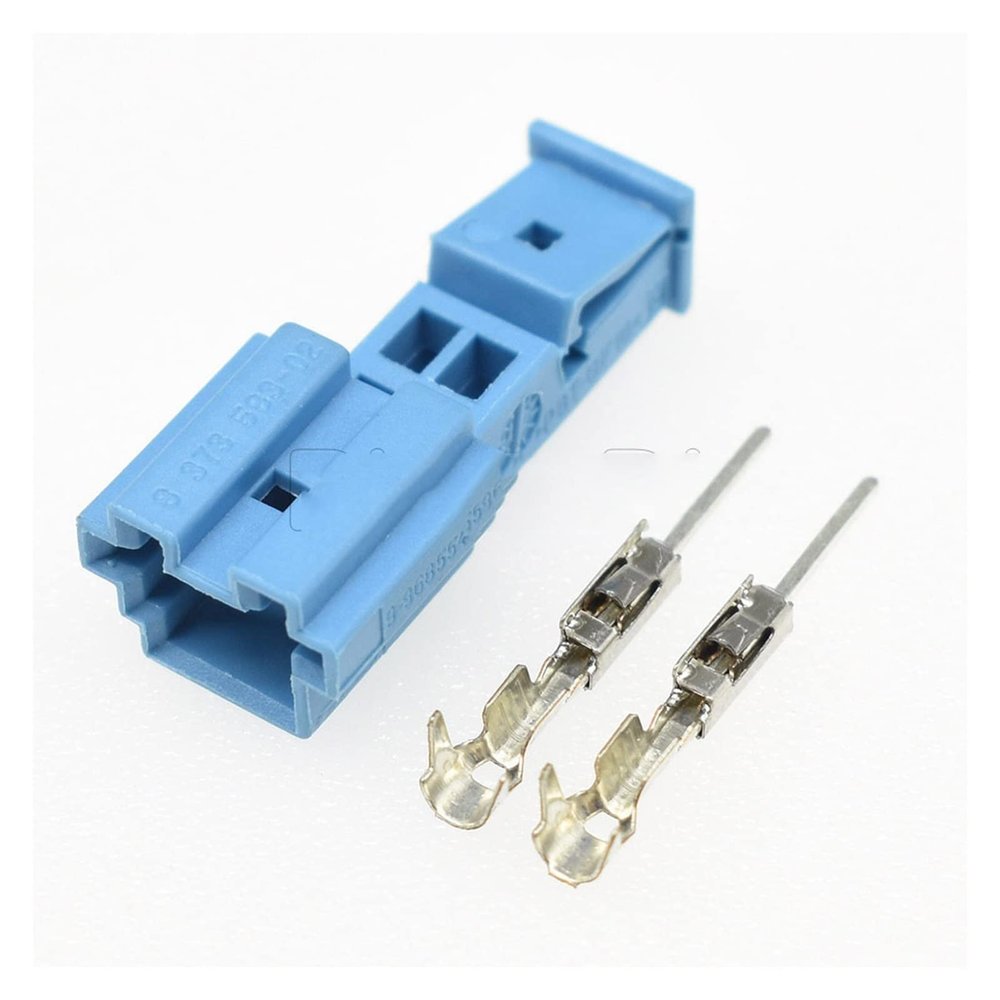 Guangcheng 1/5/10/20 Kits 2 Hole Auto Door Light Socket Audio Tweeter Plug B-14525-1 9-968554-1 9-968554-1A 8-1452577-1A Compatible with BMW (Color : Male Set, Package : 5Sets)