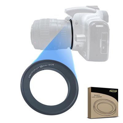 58mm Macro Lens Reverse Ring Compatible with for Canon EF-S 90D 80D 70D 60Da 60D 50D 40D 30D T6 T7 T5 SL3 SL2 T8i T7i T6i T6s T5i with EF-S 18-55mm Kit Lens & 58mm Filter Thread Lens