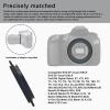 58mm Macro Lens Reverse Ring Compatible with for Canon EF-S 90D 80D 70D 60Da 60D 50D 40D 30D T6 T7 T5 SL3 SL2 T8i T7i T6i T6s T5i with EF-S 18-55mm Kit Lens & 58mm Filter Thread Lens view 3