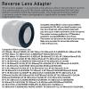 58mm Macro Lens Reverse Ring Compatible with for Canon EF-S 90D 80D 70D 60Da 60D 50D 40D 30D T6 T7 T5 SL3 SL2 T8i T7i T6i T6s T5i with EF-S 18-55mm Kit Lens & 58mm Filter Thread Lens view 4