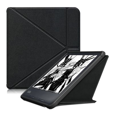 Kepuch Custer Case for Kobo Libra 2,Ultra-Thin PU-Leather Hard Shell Cover for Kobo Libra 2 - Black