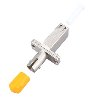 2pcs Fiber Optic Adapter LC/UPC Female to ST/UPC Female Single Mode Coupler Flange for Digital Communication interconnecting Two Fiber connectors Optical Equipment Tool