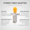 2pcs Fiber Optic Adapter LC/UPC Female to ST/UPC Female Single Mode Coupler Flange for Digital Communication interconnecting Two Fiber connectors Optical Equipment Tool view 4