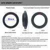 55mm to EF/R Macro Lens Reverse Ring Compatible with for EF R Full Camera.with 55mm Filter Thread Lens EF-M 18-150mmf/3.5-6.3ISSTM,Macro Shoot(55mm-EOS R) view 2