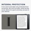 kwmobile Cover Compatible with Amazon Kindle Oasis 10. Generation Case - Stand + Strap - Magnolias Taupe/White/Blue Grey view 4