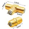 10 Pack RG6 Coax Coaxial Cable Extender and F Type RG6 Female to 2 Female 3 Way Coax Cable T Splitter Adapter, Coaxial Cable Connector T shape and Female to Female for TV Video VCR Antenna Satellite view 2