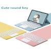 Galaxy Tab S8 Ultra 14.6" 2022 Keyboard case with Mouse Trackpad Detachable BT Keyboard Cute Round Keycaps Color Touch Keyboard for Galaxy Tab S8 Ultra SM-X900/SM-X906 (Galaxy Tab S8 Ultra, Purple) view 3