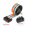 MECCANIXITY Rainbow Wire Flat Ribbon Cable 2.54mm Pitch, 10 Pin 43cm Type-C, 10 Pin 66cm Type-B for Camera, Printer 1 Set view 4