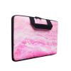 7-9 inch Tablet Sleeve, Evecase 7~9 inch Tablet Ultra-Portable,Neoprene Zipper Carrying Sleeve Case Bag Compatible with 7 8"8.5"8.9" 9" Apple iPad Mini, Samsung Galaxy Tab,Google, Acer (Pink Marble) view 2