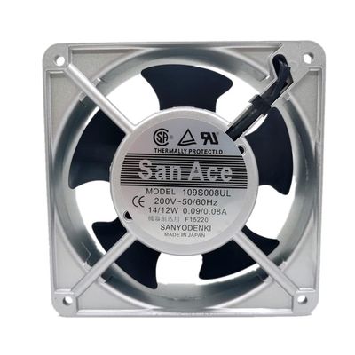 109S008UL 200V AC 14W Welding Machine Axial Fan 12cm Cabinet Industrial Cooling Fan