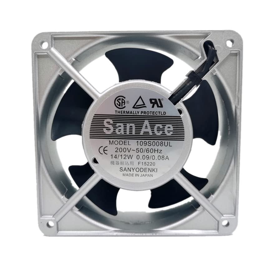 109S008UL 200V AC 14W Welding Machine Axial Fan 12cm Cabinet Industrial Cooling Fan