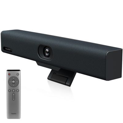 Yealink UVC34 4K Conference Room Camera System 10 Microphone 8 MP All-in-One Video Conferencing System AI Auto Framing 120 Field of View Microsoft Teams Certified Webcam Zoom Rooms USB-A
