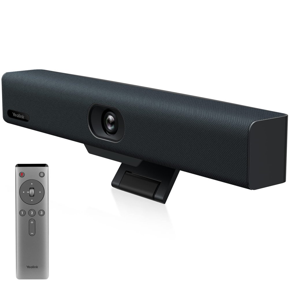 Yealink UVC34 4K Conference Room Camera System 10 Microphone 8 MP All-in-One Video Conferencing System AI Auto Framing 120 Field of View Microsoft Teams Certified Webcam Zoom Rooms USB-A