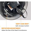LINGOSHUN Full Brim Safety Helmet with Ratchet 6 Point Hard Hat Adjustable Head Protection Helmet Construction with Chin Strap/C / 1 PCS view 3