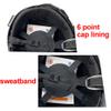 LINGOSHUN Full Brim Safety Helmet with Ratchet 6 Point Hard Hat Adjustable Head Protection Helmet Construction with Chin Strap/C / 1 PCS view 4