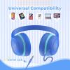 vinamass Kids Headphones, Wired Headphones for Kid with Safe Volume Limiter, Kid Headphone with Cord 3.5mm Jack, On-Ear Girls Boys Toddler Headphone for School  view 4