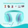 vinamass Kids Headphones, Wired Headphones for Kid with Safe Volume Limiter, Kid Headphone with Cord 3.5mm Jack, On-Ear Girls Boys Toddler Headphone for School  view 4