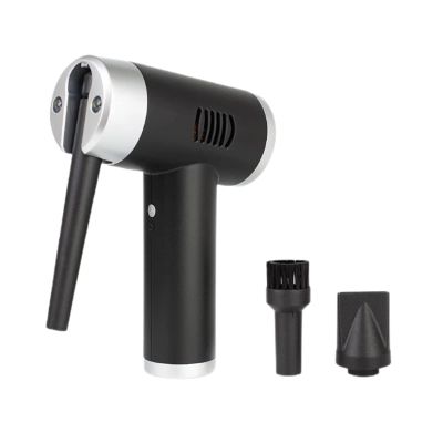 XXJJ Portable Cordless Air Duster, Handheld Dust Collector Electric Air Blower for Computer Keyboard Camera Sofa Cleaning,White