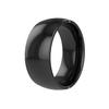CatXQ Smart Ring Compatible with iOS Android,2 NFC Safe Quick Trigger Instruction (Phone/Location/SOS),Support Simulation of 4 ID/IC Smart Cards,Waterproof,Ceramic Ring for Men Women (Size:12) view 1