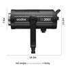 GODOX SL300II LED Video Light,GODOX Continuous Light with 320W 5600K200K Bowens Mount Daylight Balanced Lights, 99300Lux(5600k@1m,CRI 96+ TLCI 97+,8 FX Light Effects,Ultra Silent Mode view 2