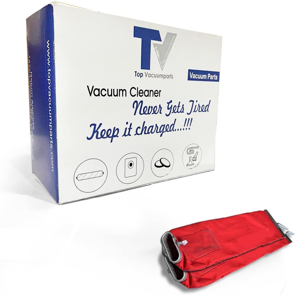 Replacement Part For Red Vacuum Cleaner Outer 2 Cloth Bag Fits Eureka, Sanitaire Vacuum Brands (Shake Out) # compare to part 54582A4