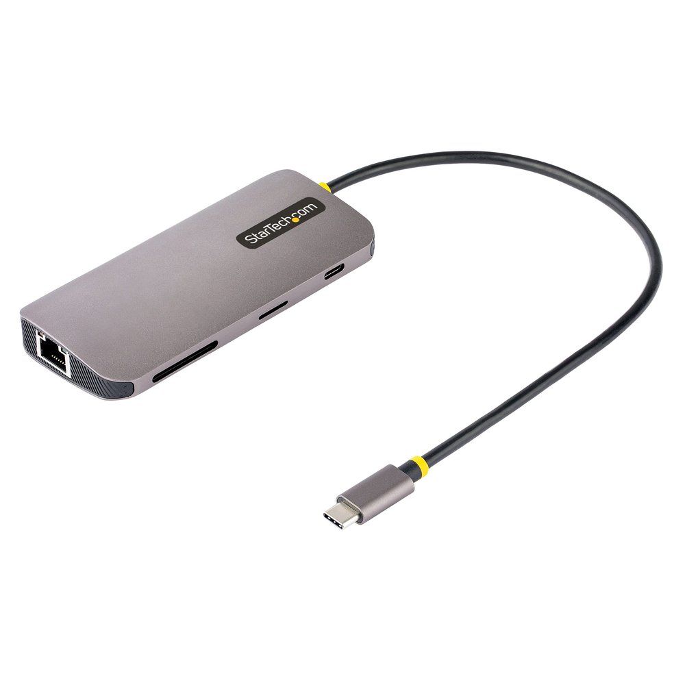 StarTech.com USB C Hub, 4K 60Hz HDMI Video with USB-C DP 1.4 Alt Mode, USB 5Gbps Dock for MacBook M1 M2 M3 M4 & Windows, Gigabit Ethernet, SD/MicroSD, 100W Charging, 12in Cable