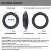 49mm to EF M Macro Lens Reverse Ring Compatible with for EF-M Mount Mirrorless Camera M1 M2 M3 M5 M6 M10 M50 M100 Camera,with 49mm Filter Thread Lens.Macro Shoot view 2