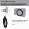 49mm to EF M Macro Lens Reverse Ring Compatible with for EF-M Mount Mirrorless Camera M1 M2 M3 M5 M6 M10 M50 M100 Camera,with 49mm Filter Thread Lens.Macro Shoot view 3
