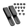 HolsterBuilder J Clip for Holsters  Tuckable Grip Hook with 5 Pre-Drilled Holes  Fits 1.5" & 1.75" Belts  Tactical Clip with Hardware for IWB OWB Kydex, Leather, Hybrid Holster Making  Made in USA view 1