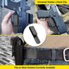 HolsterBuilder J Clip for Holsters  Tuckable Grip Hook with 5 Pre-Drilled Holes  Fits 1.5" & 1.75" Belts  Tactical Clip with Hardware for IWB OWB Kydex, Leather, Hybrid Holster Making  Made in USA view 3