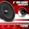 DS18 PRO-ZXI8M 8" Car Audio Mid-Range Loudspeaker 600 Watts 8-Ohm (1 Speaker) view 2