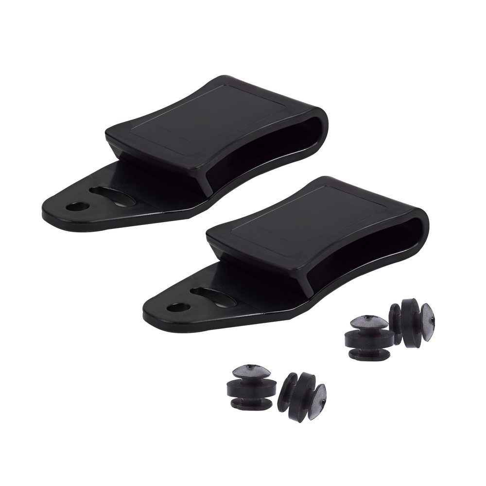 HolsterBuilder TacWare Cant Clips 2-Pack  OWB Adjustable Belt Clips with Hardware  Tuckable Universal Holster and Sheath Attachment  TAC Grip Hook Design  Made in USA