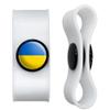 GRAPHICS & MORE Ukraine Country Flag Headphone Earbud Cord Wrap - Charging Cable Manager - Wire Organizer Set of 2 - White view 1