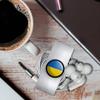 GRAPHICS & MORE Ukraine Country Flag Headphone Earbud Cord Wrap - Charging Cable Manager - Wire Organizer Set of 2 - White view 3
