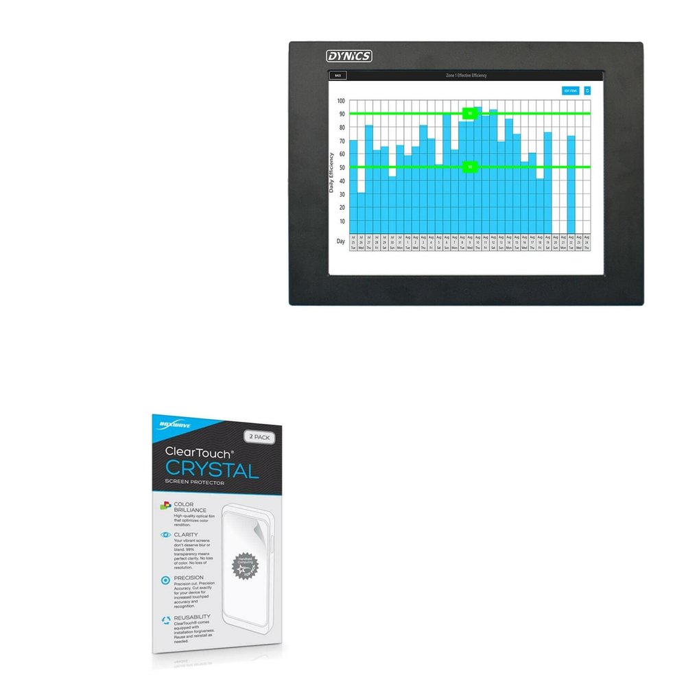 BoxWave Screen Protector Compatible with Dynics PV-BTMI (10in) - ClearTouch Crystal (2-Pack), HD Film Skin - Shields from Scratches