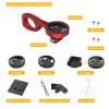Aero Bars Mount - Garmin Bike Computer Mount for Garmin Edge, Compatible with Bike GPS Computer,Wahoo,Bryton,Cateye,GoPro Full Range and Flashlight (Red) view 2